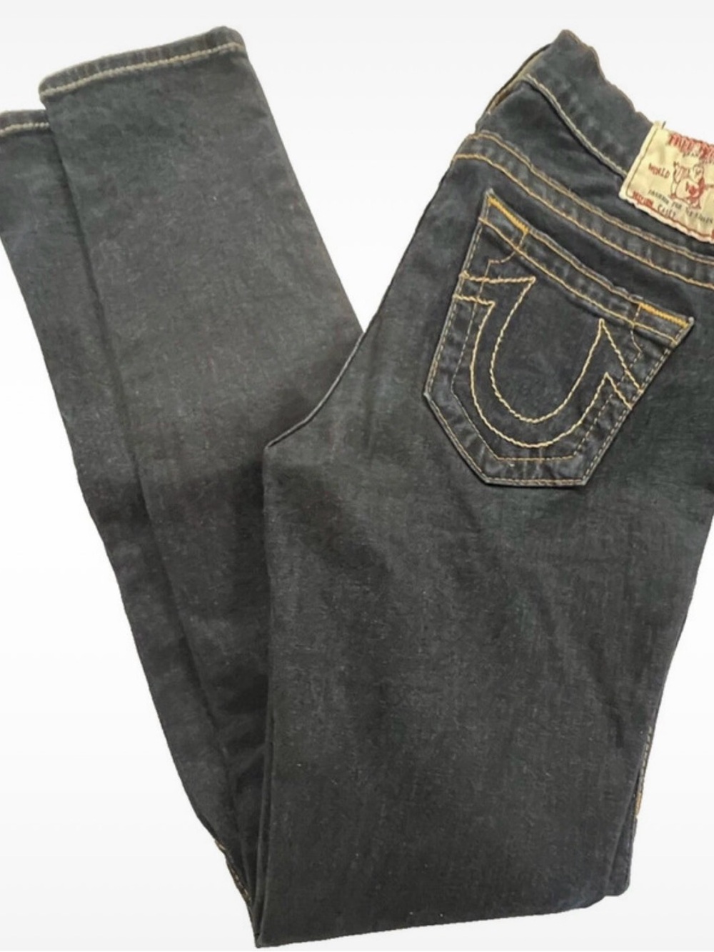 True Religion Womens Dark Wash Heavy Stretch
Denim Skinny Casey Jeans Size 26